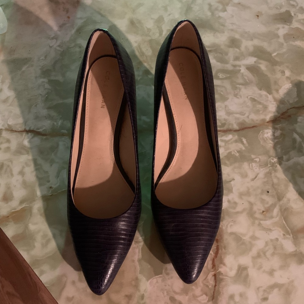 Navy Blue 2 inch Cole Haan heels